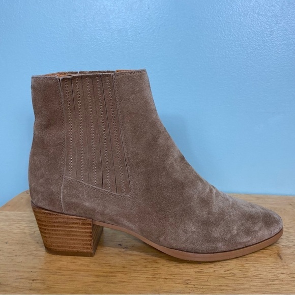 Rag & Bone Rover‎ Leather Suede Brown Ankle Bootie Sz 9.5 - Picture 1 of 10